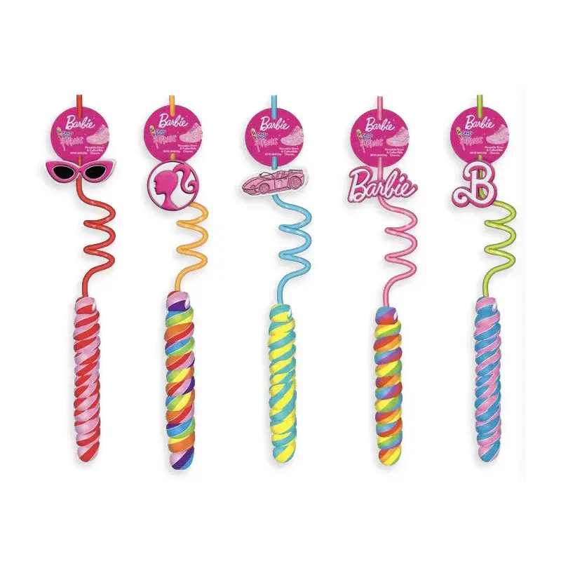 Barbie Crazy Lollipop Straws: 30CT Display