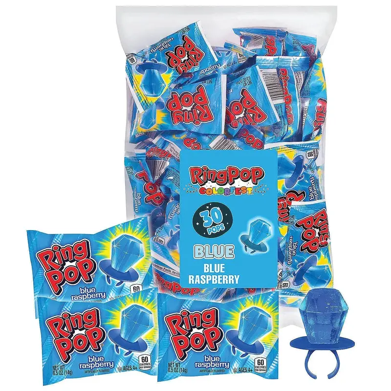 Blue Ring Pops: 30-Piece Bag