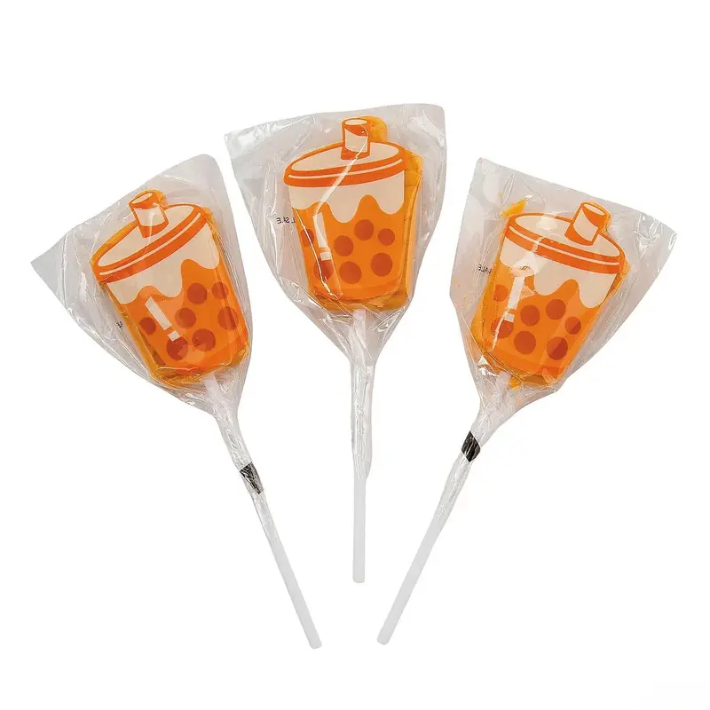 Boba Tea Cup Lollipops: 12-Piece Bag