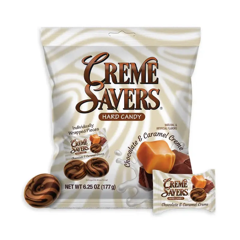 Creme Savers Chocolate & Caramel Hard Candy: 12-Piece Case