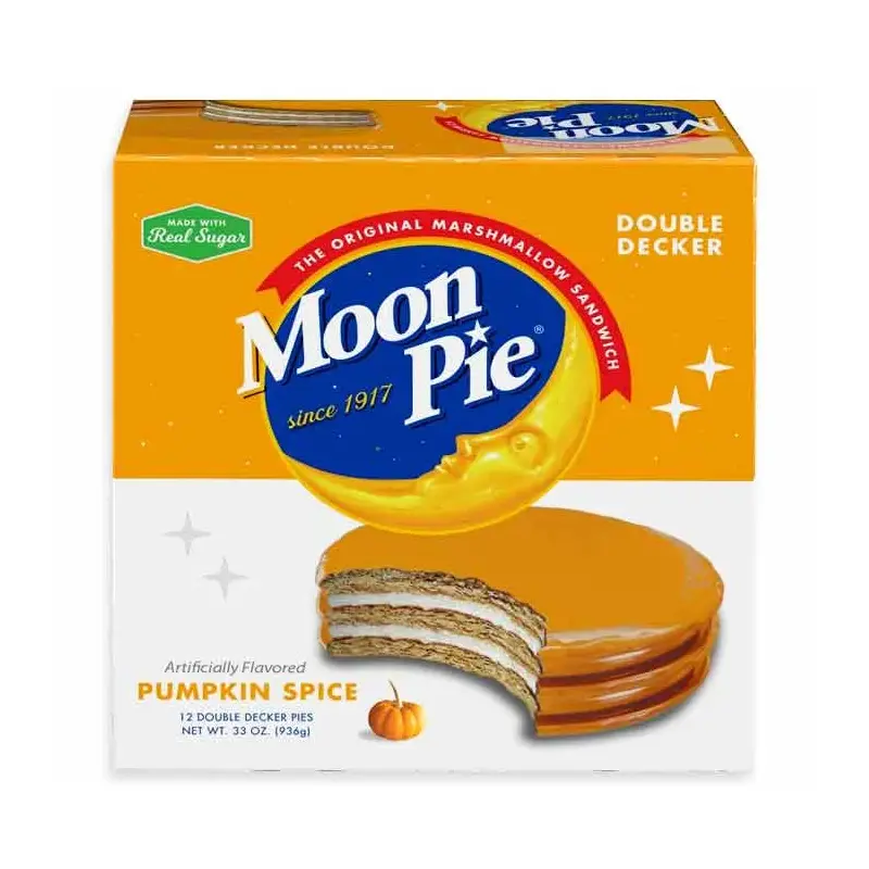 Double Decker Pumpkin Spice Moon Pies: 12-Piece Box