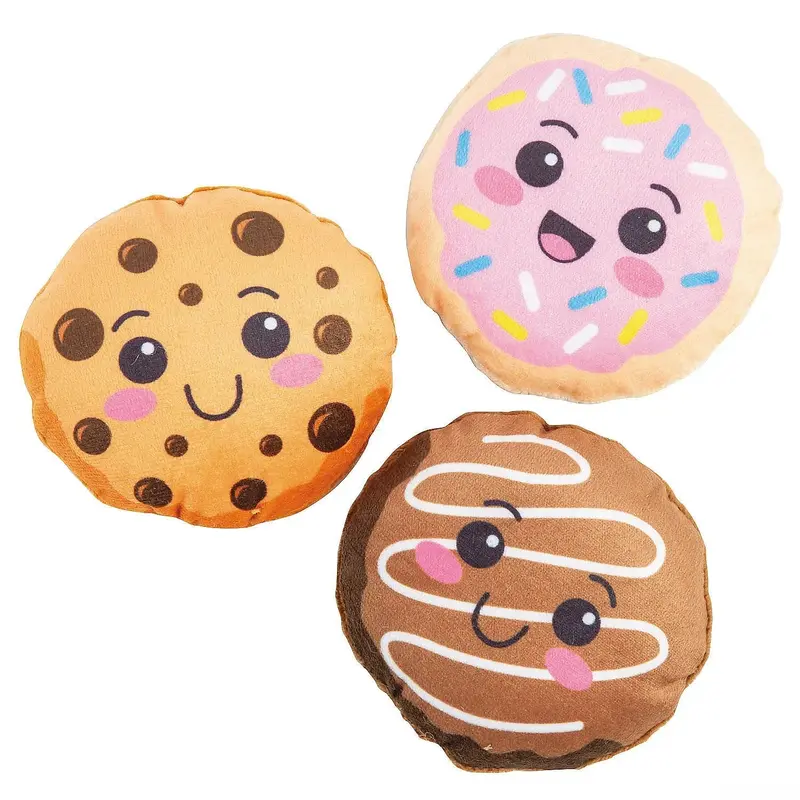 Flat Stuffed Cookie Plush: 48-Piece Box