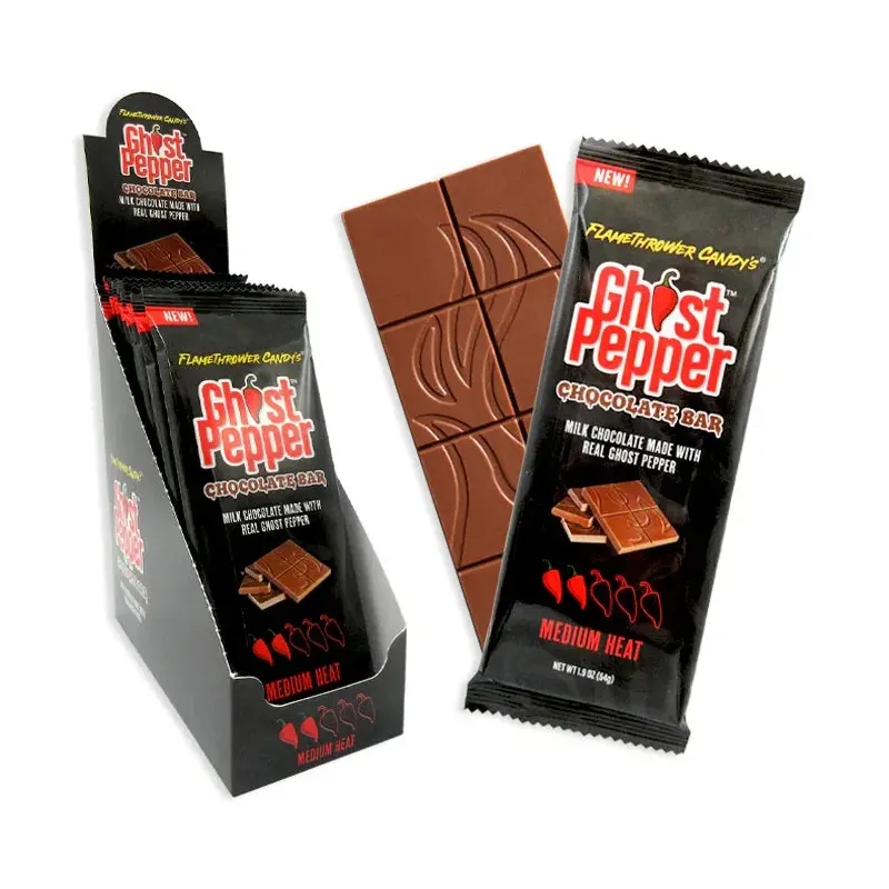 Ghost Pepper Chocolate Bar: 12-Piece Display