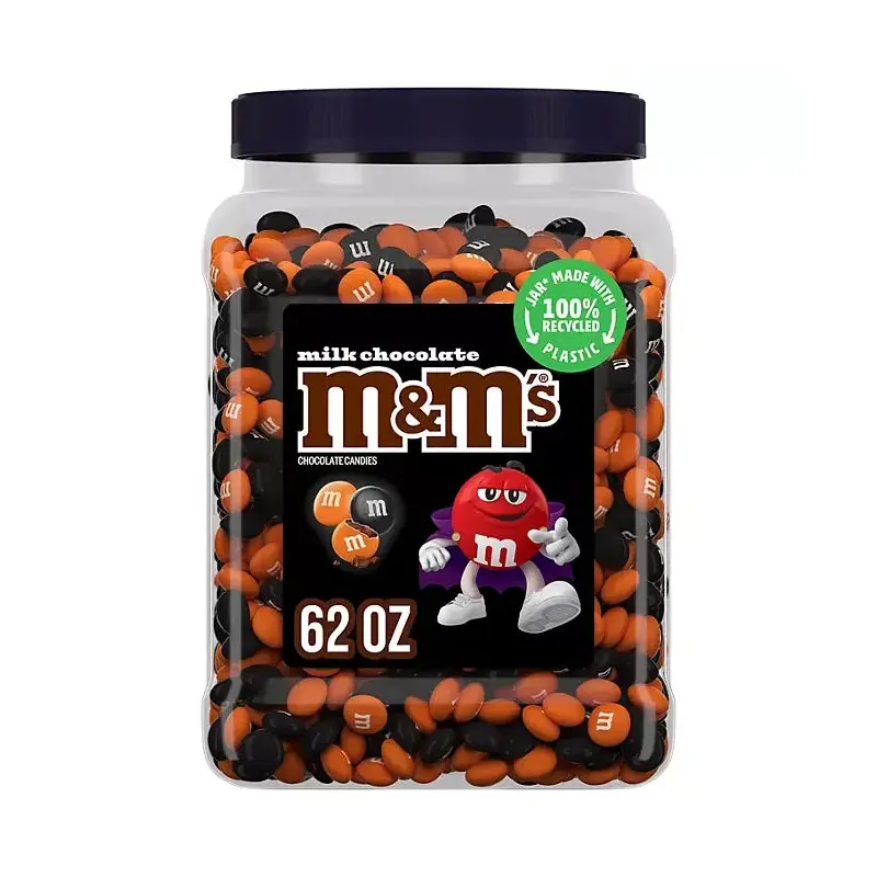 Halloween Milk Chocolate M&M's Candy: 62-Ounce Tub