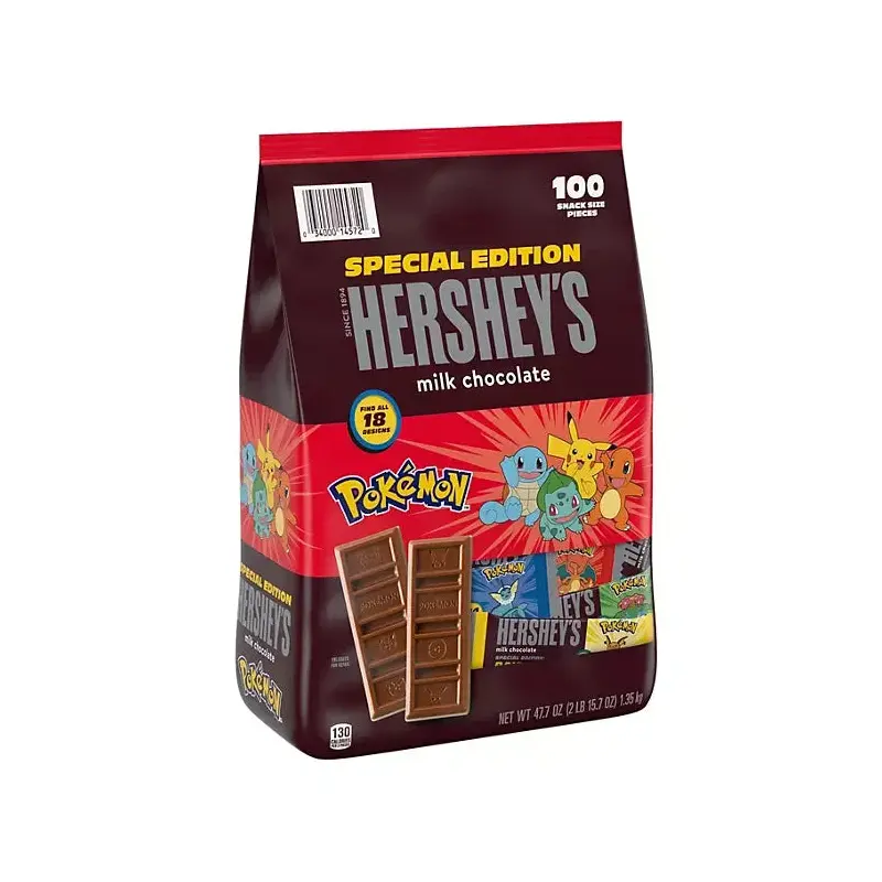 Hershey's Pokemon Snack Size Milk Chocolate Bars: 100-Piece Bag