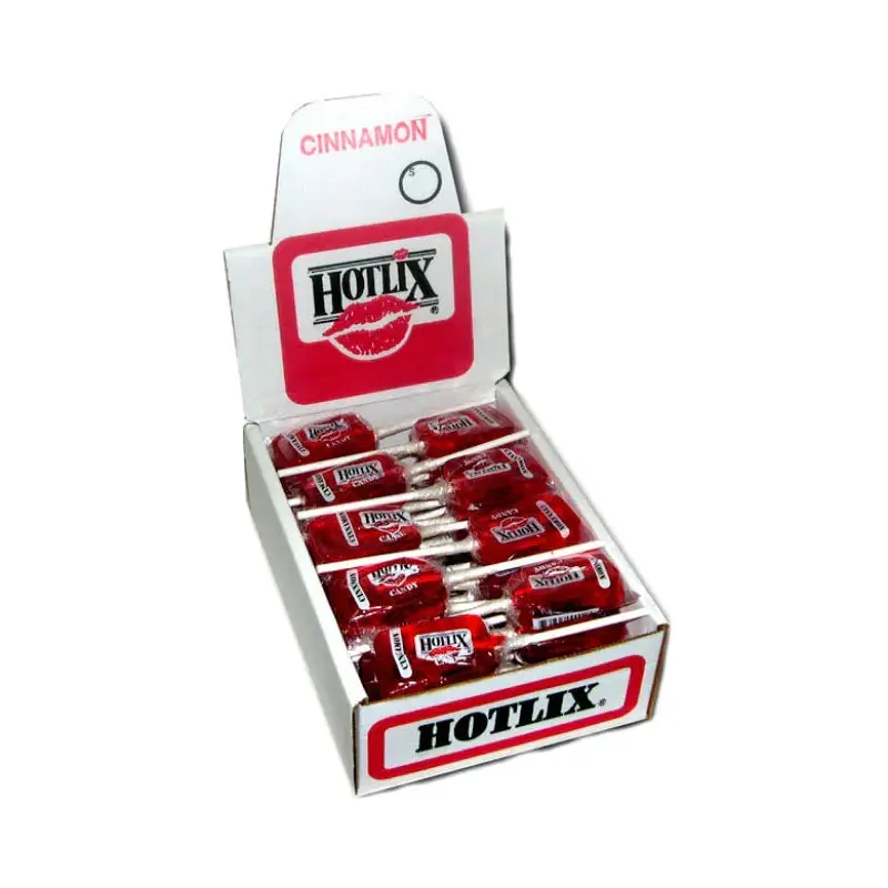 Hotlix Classic Lollipops - Cinnamon: 36-Piece Display