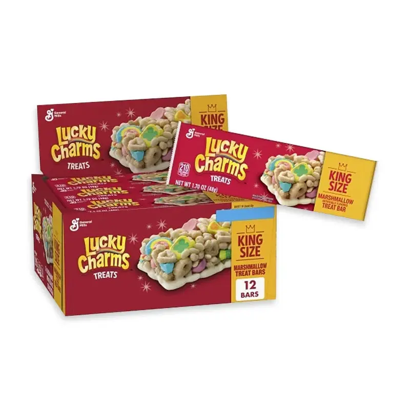 Lucky Charms Cereal Bars - King Size: 12-Piece Box