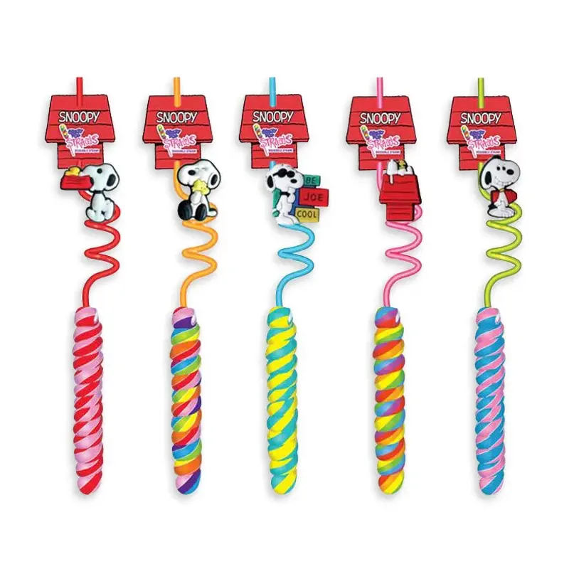 Snoopy Crazy Lollipop Straws: 30CT Display