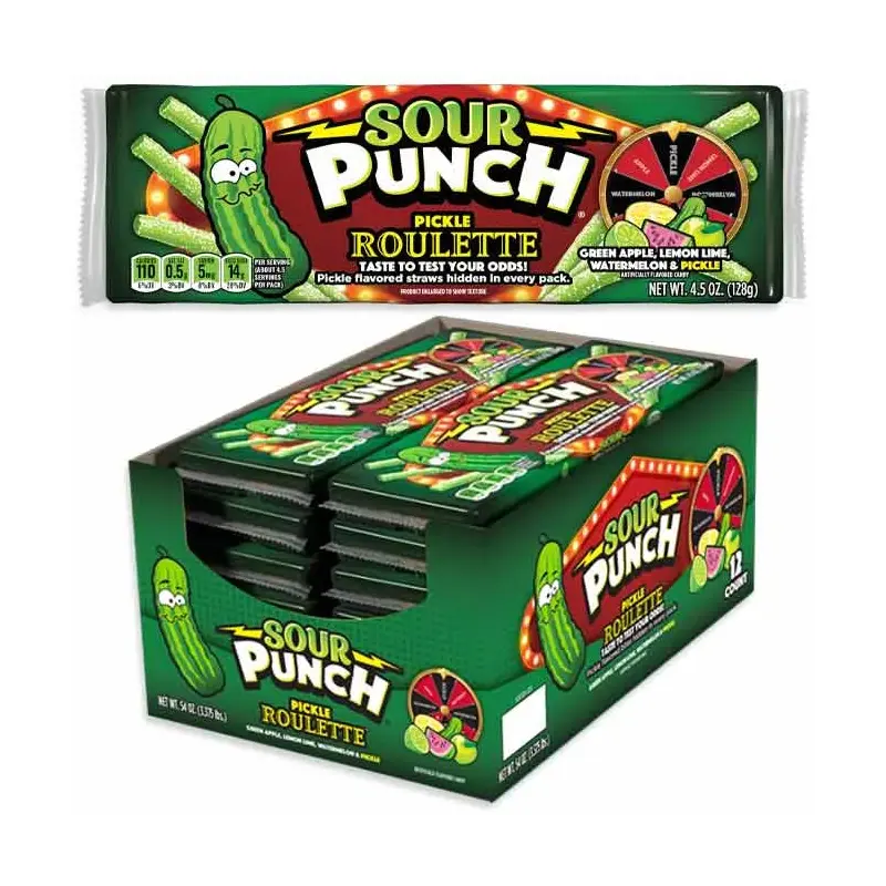 Sour Punch Bites - Pickle Roulette: 12-Piece Display
