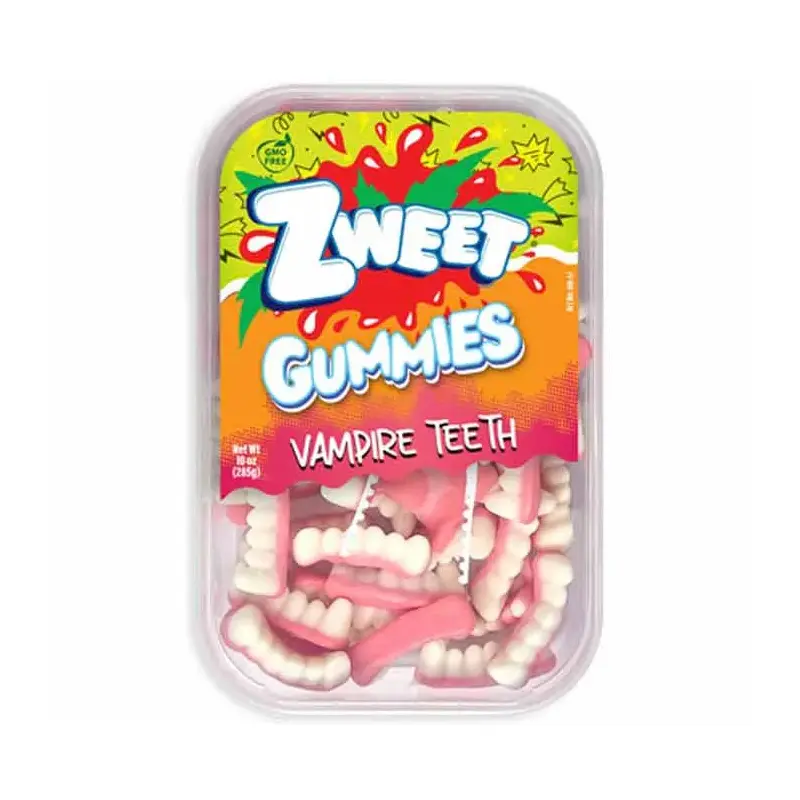 Zweet Gummy Vampire Teeth Tub: 6-Piece Box