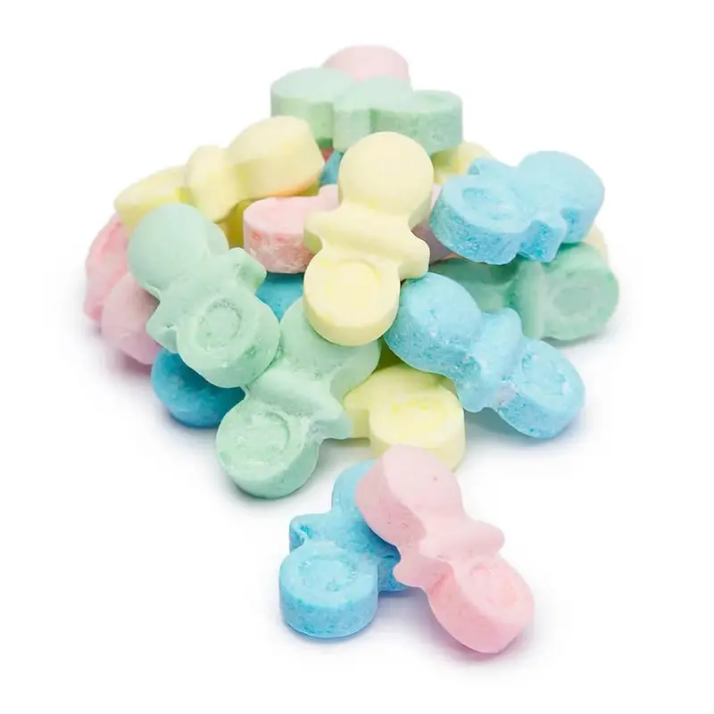 Assorted Colors Baby Pacifiers Candy: 12-Ounce Bag