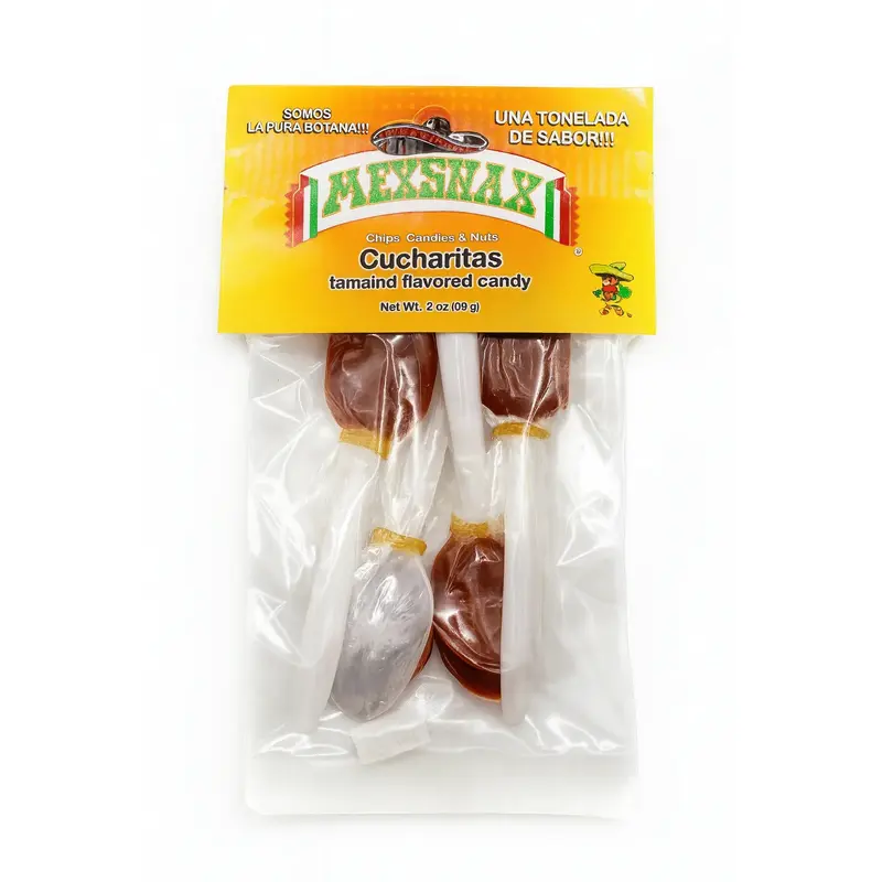 Cucharita Tamarind Candy Spoons Peg Bag: 12-Piece Case