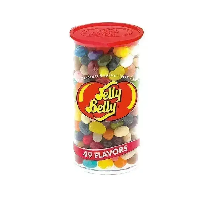 Jelly Belly 49 Flavors Jelly Beans Clear Can: 12-Piece Case