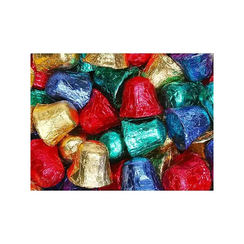 Madelaine Christmas Foiled Chocolate Bells - Dark: 10LB Bag