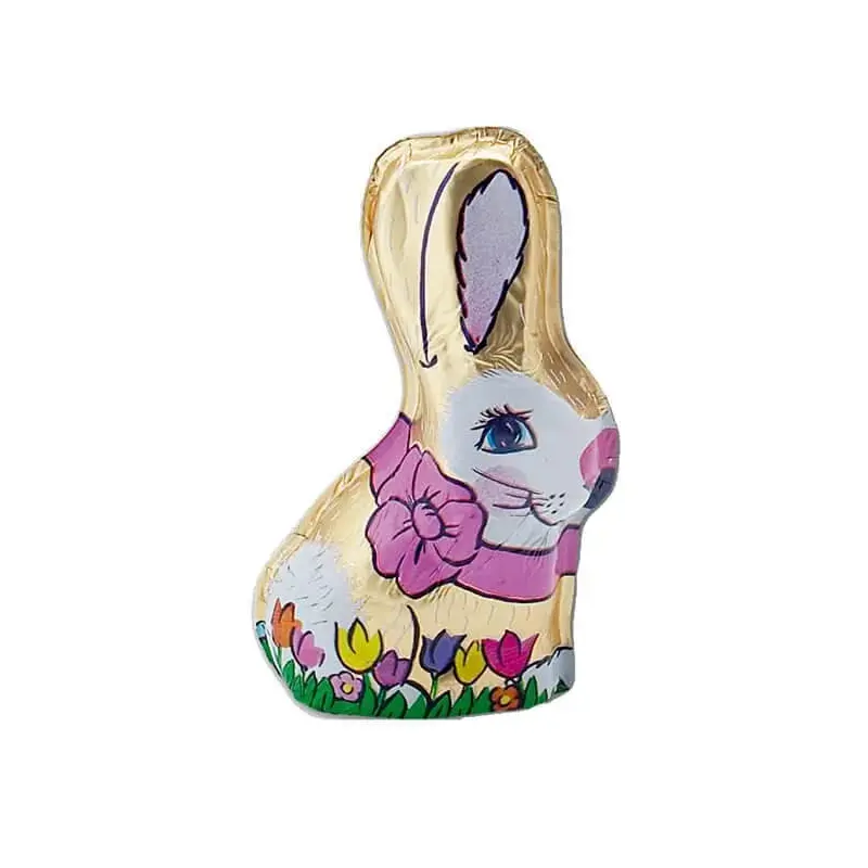 Madelaine Foiled Milk Chocolate 2-Ounce Easter Bunnies: 12-Piece Pack