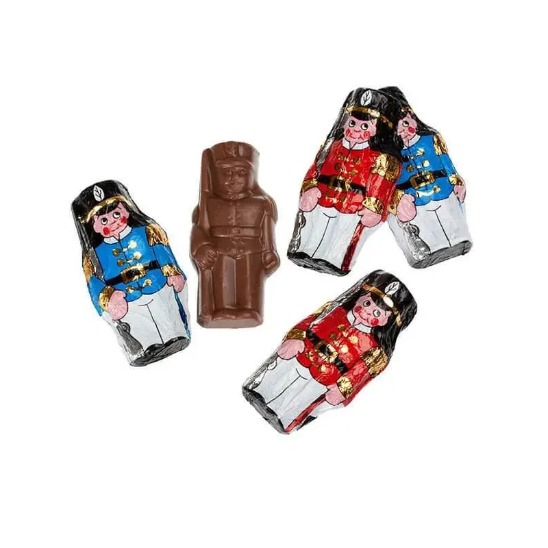 Madelaine Foiled Mini Milk Chocolate Soldiers: 10LB Case