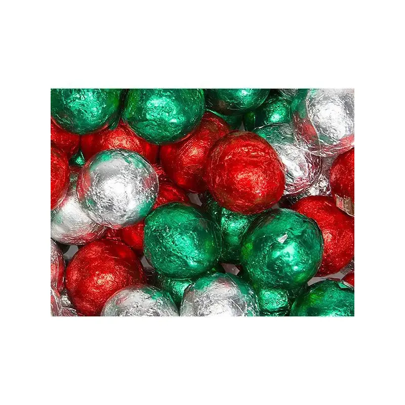 Palmer Chocolatey Holiday Foiled Balls: 15LB Bag