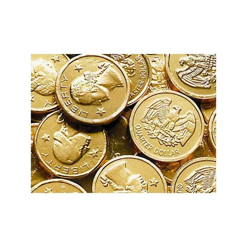 Palmer Foiled Chocolate Quarters Candy Coins: 4LB Bag