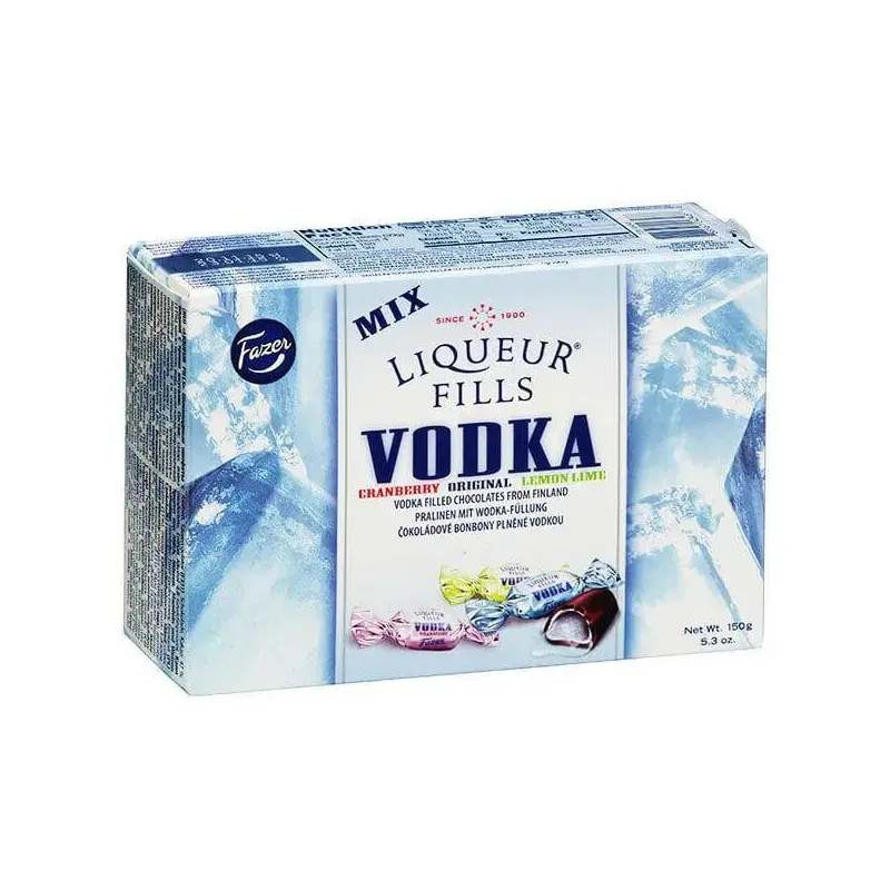 Vodka Liqueur Filled Chocolate Assortment: 5.3-Ounce Box