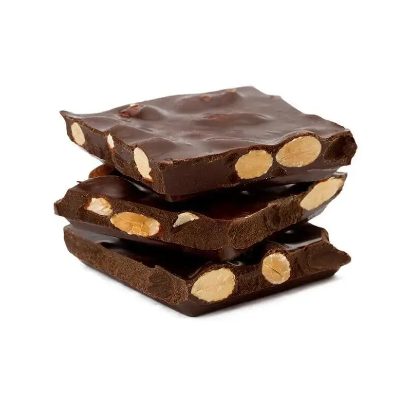 Asher's Sugar Free Dark Chocolate Almond Bark: 6LB Box