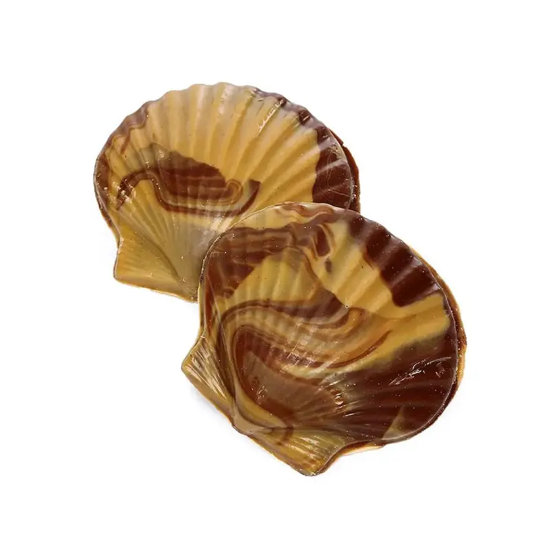 Asher's Swirled Milk Chocolate and Peanut Butter Sea Shells Candy: 64-Piece Box