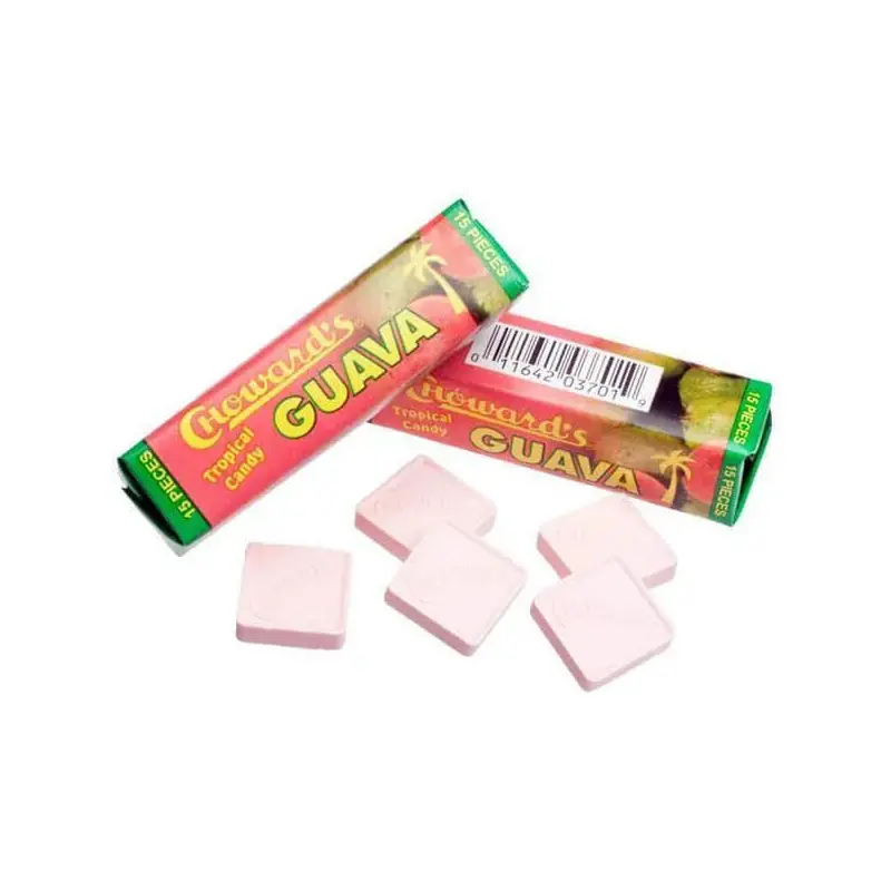 Choward's Guava Mint Squares Candy Packs: 24-Piece Box