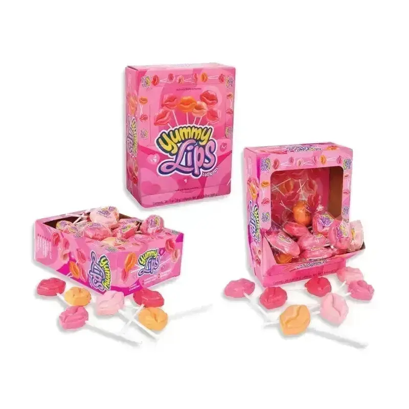 Yummy Lips Lollipops: 24-Piece Display
