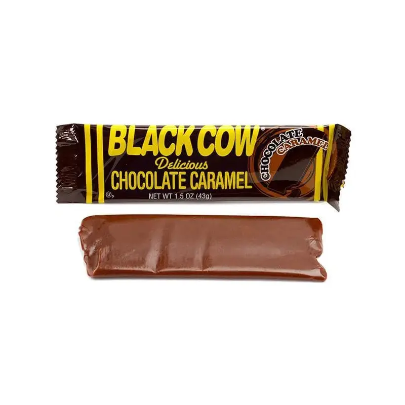 Black Cow Chocolate Caramel Candy Bars: 24-Piece Box