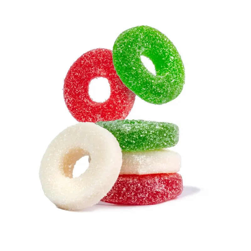 Christmas Sanded Gummi Wreaths: 4.5LB Bag