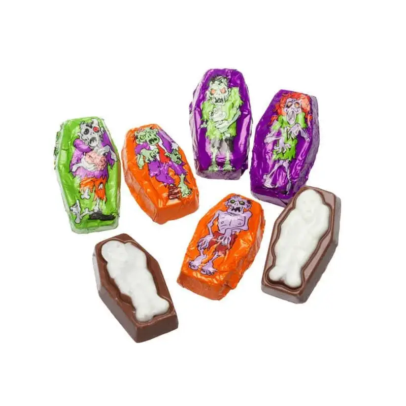Foiled Chocolate Zombies Candy: 4LB Bag