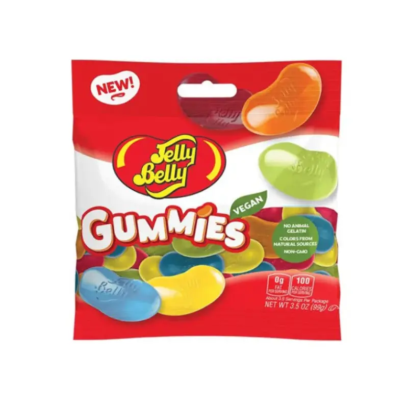 Jelly Belly Gummies Peg Bags: 12-Piece Case