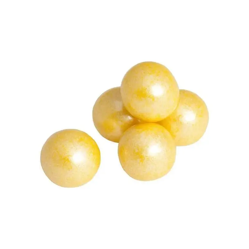 Color Splash Pearl Yellow 1-Inch Gumballs: 2LB Bag
