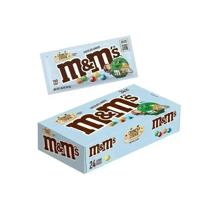 M&M's Crunchy Cookie Chocolate Candy: 24-Piece Display