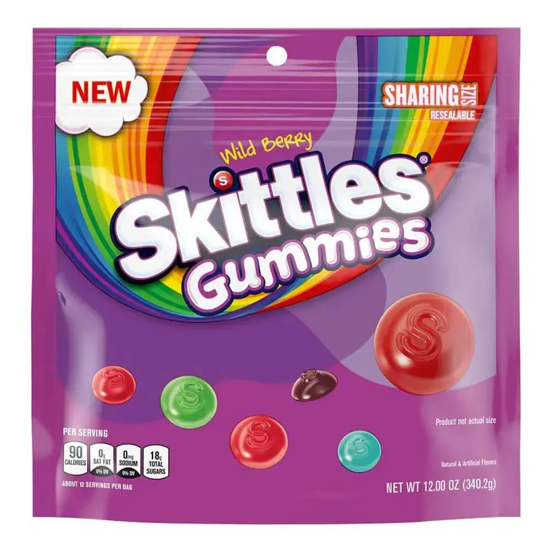 Skittles Wild Berry Gummies: 12-Ounce Bag