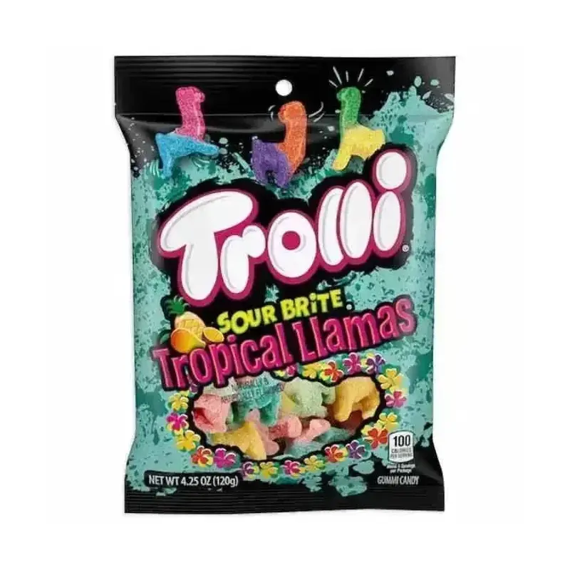 Trolli Sour Brite Tropical Llamas Gummy Candy: 3LB Box