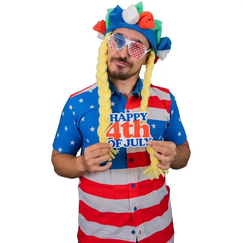 USA Roses & Braids Headband