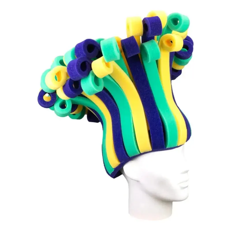 Mardi Gras Rainbow Wig Hat