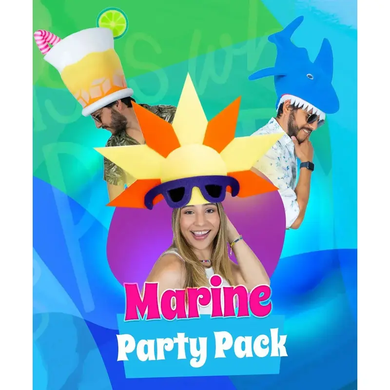 Marine Party Pack (20 Hats & 20 Headbands)