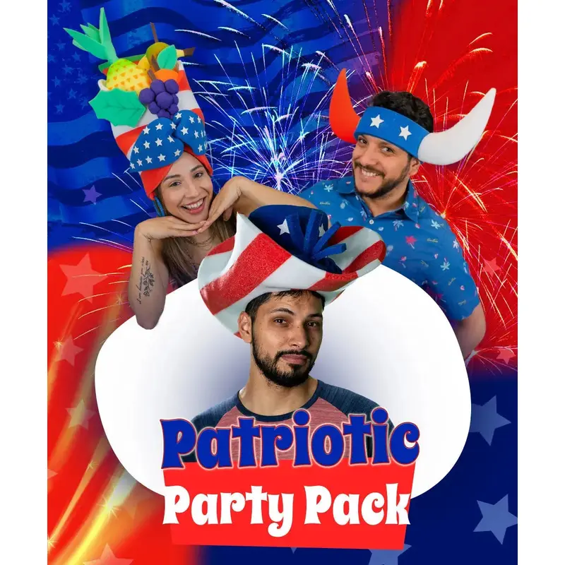 Patriotic Party Pack (20 Hats & 20 Headbands)