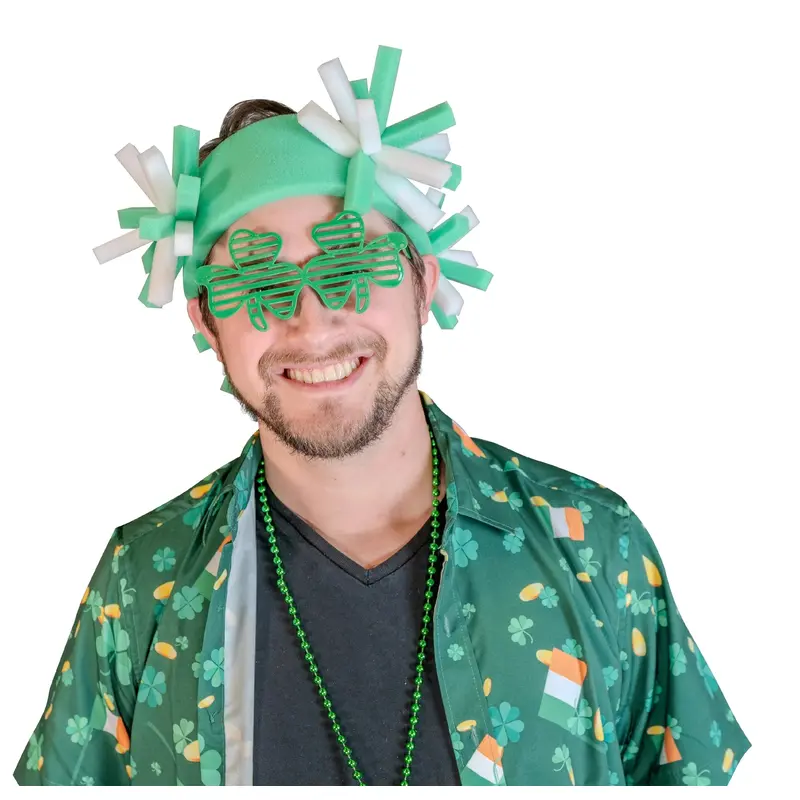 St. Patricks Pompoms Headbands