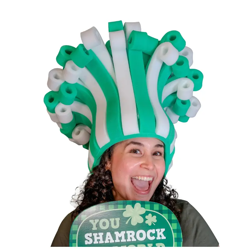 St. Patricks Rainbow Wig Hat