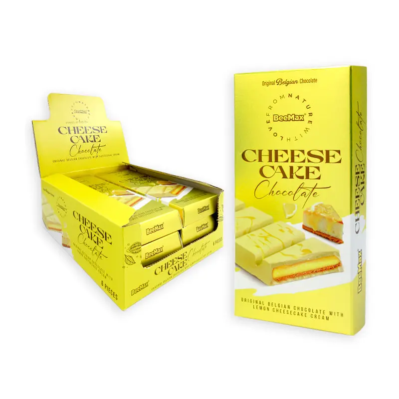 BeeMax Belgian Chocolate Bar - Lemon Cheese Cake: 6-Piece Display