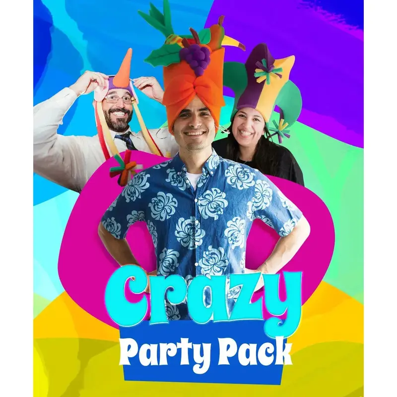Crazy Party Hats Pack (20 Hats & 20 Headbands)