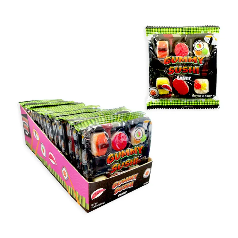 Gummy Sushi Candy Tray: 18-Piece Box