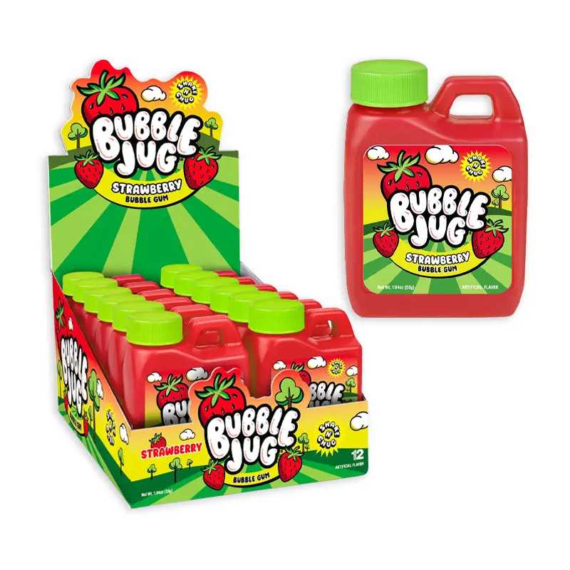 Strawberry Bubble Jug Candy Containers: 12-Piece Box