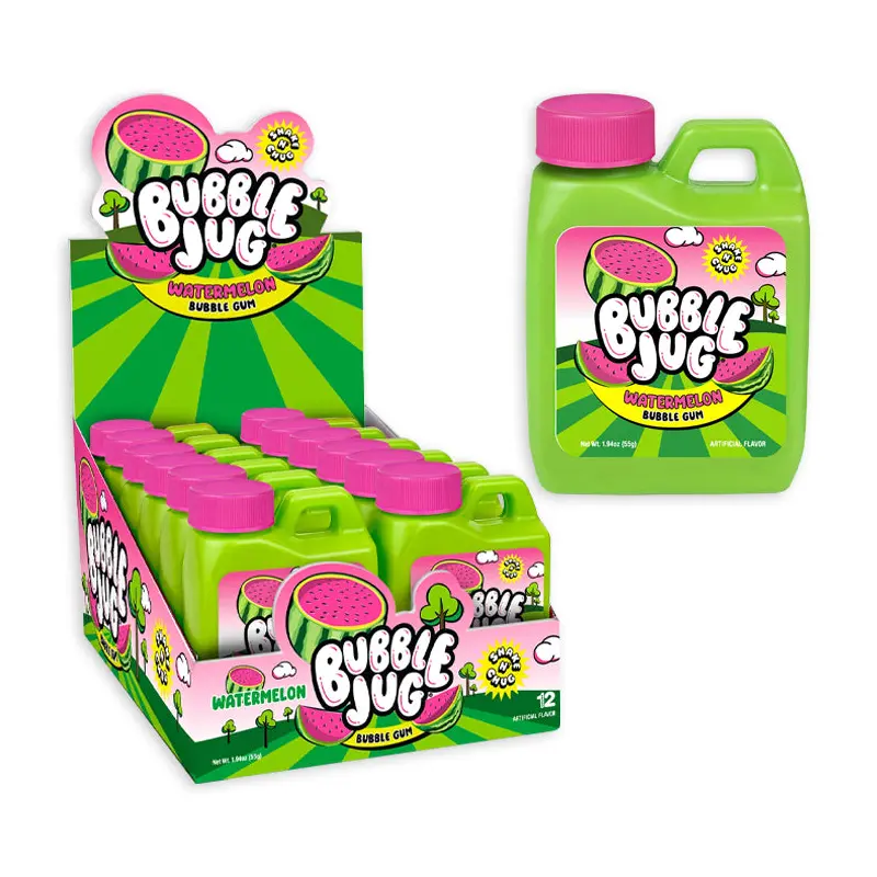 Watermelon Bubble Jug Candy Containers: 12-Piece Box