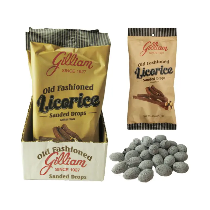 Old Fashioned Sanded Drops - Licorice: 12-Piece Case