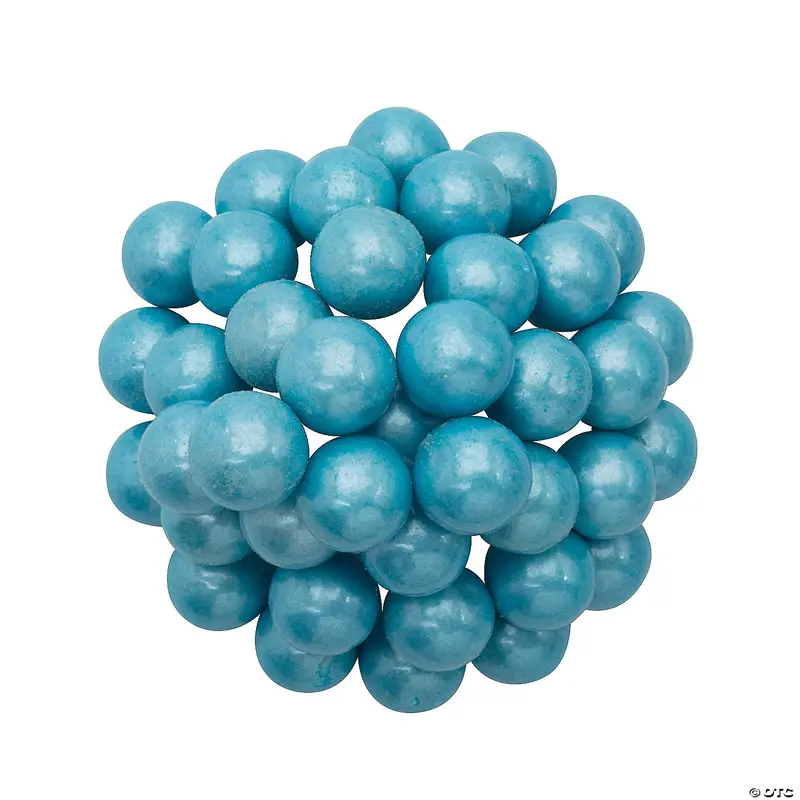 Shimmer Light Blue 1-Inch Gumballs: 2LB Bag