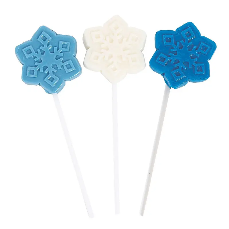 Snowflake Lollipops: 12-Piece Bag
